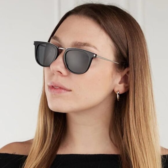 NWT SAINT LAURENT BLACK WOMEN SUNGLASSES - Picture 4 of 6
